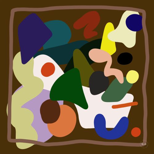 Chocolate Fondue by Kunst & Colore, 90cm Silk Scarf