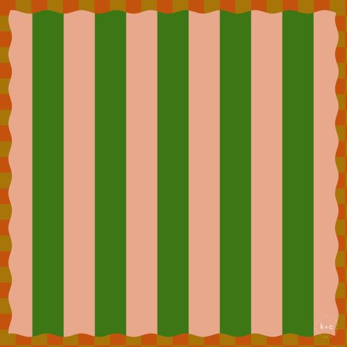 Cotton Bandana Scarf 50cm Square, Verdant Green By Kunst & Colore