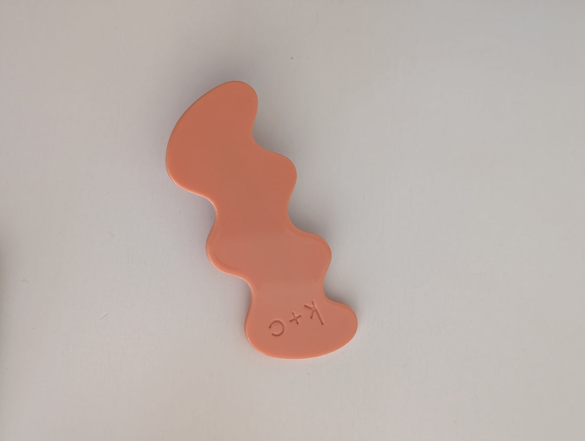 Wiggle Hair Clip 8cm in Salmon