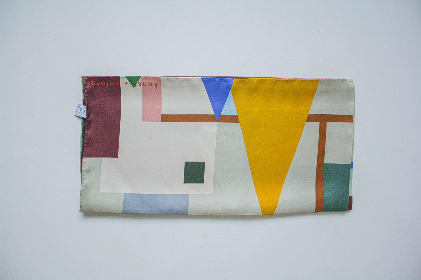 Mint Metropolis by Kunst & Colore, 90cm Silk Scarf