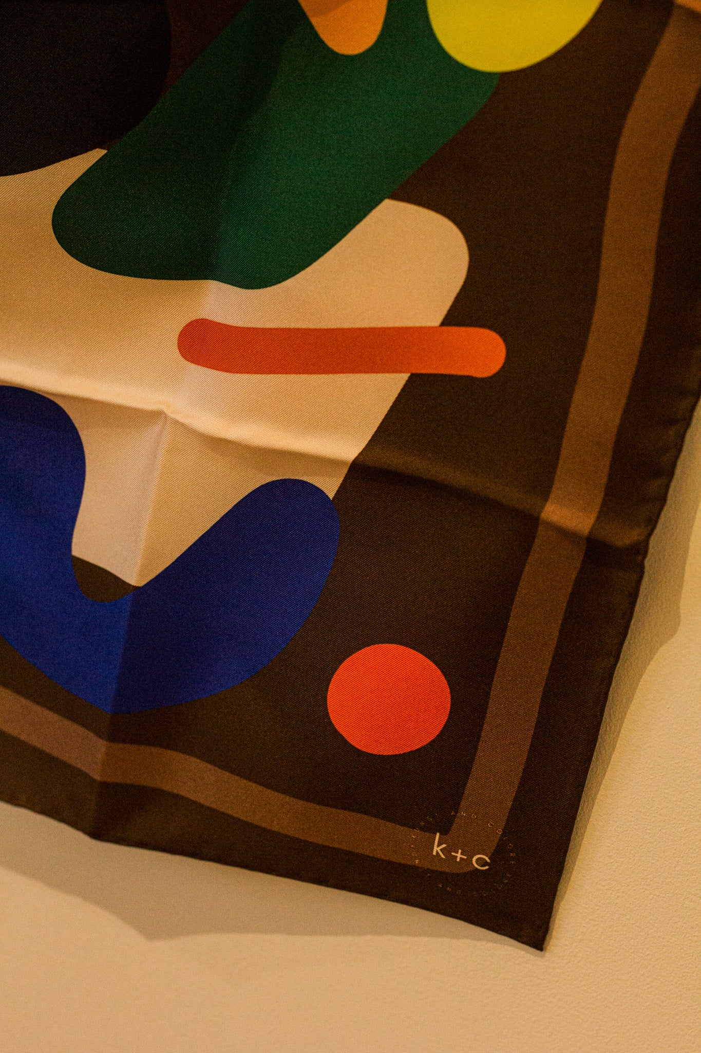 Chocolate Fondue by Kunst & Colore, 87cm Silk Scarf