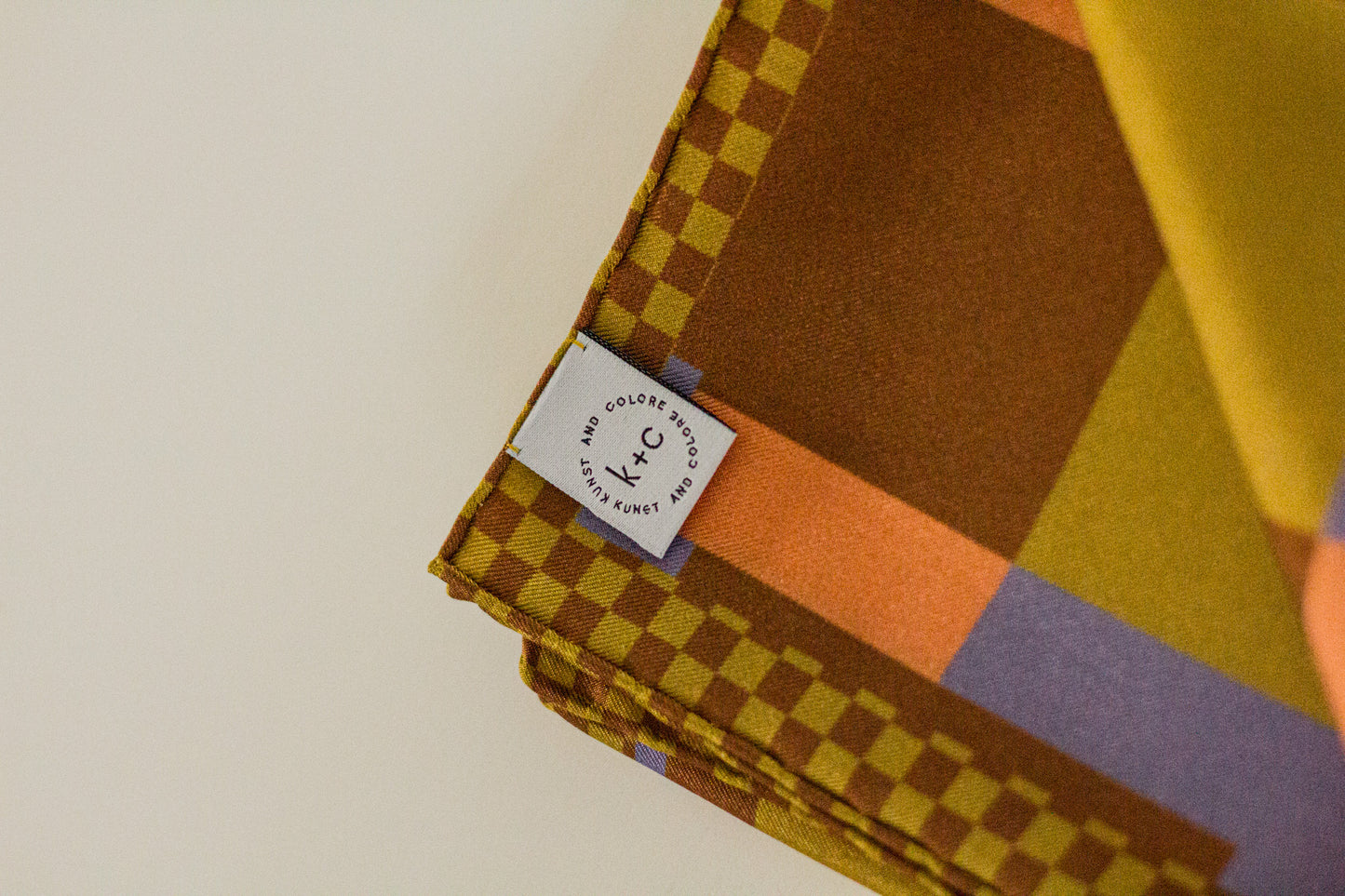 Checkmate by Kunst & Colore, 63cm Silk Scarf
