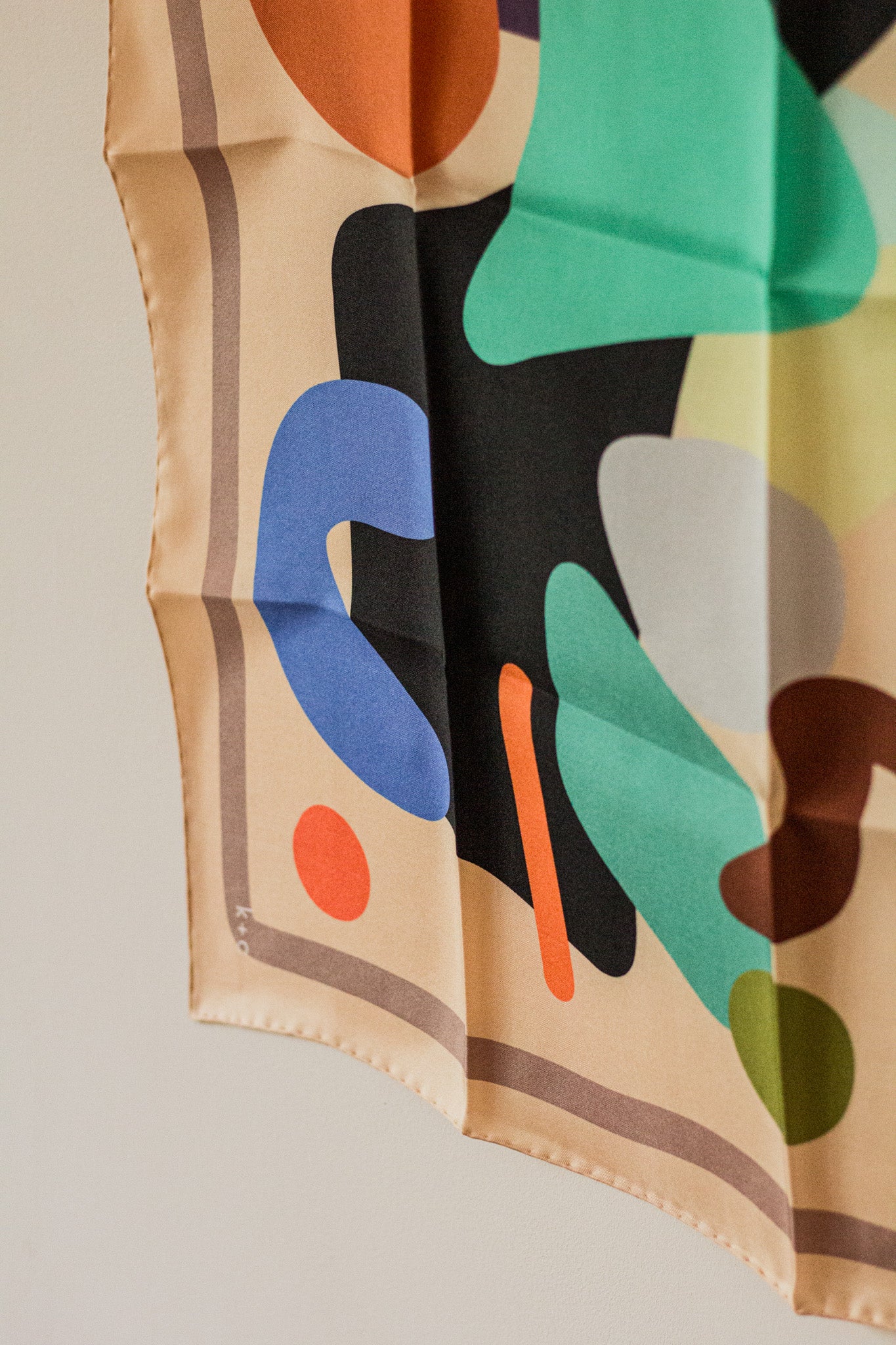 White Chocolate Blondie by Kunst & Colore, 87cm Silk Scarf