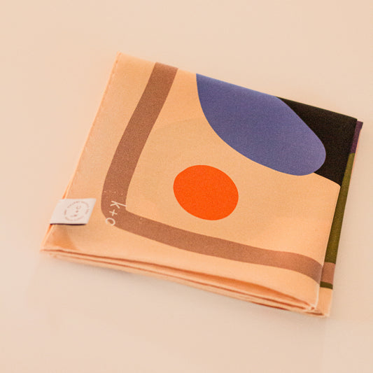White Chocolate Blondie by Kunst & Colore, 87cm Silk Scarf