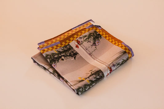 Perennials by Kunst & Colore, 63cm Silk Scarf