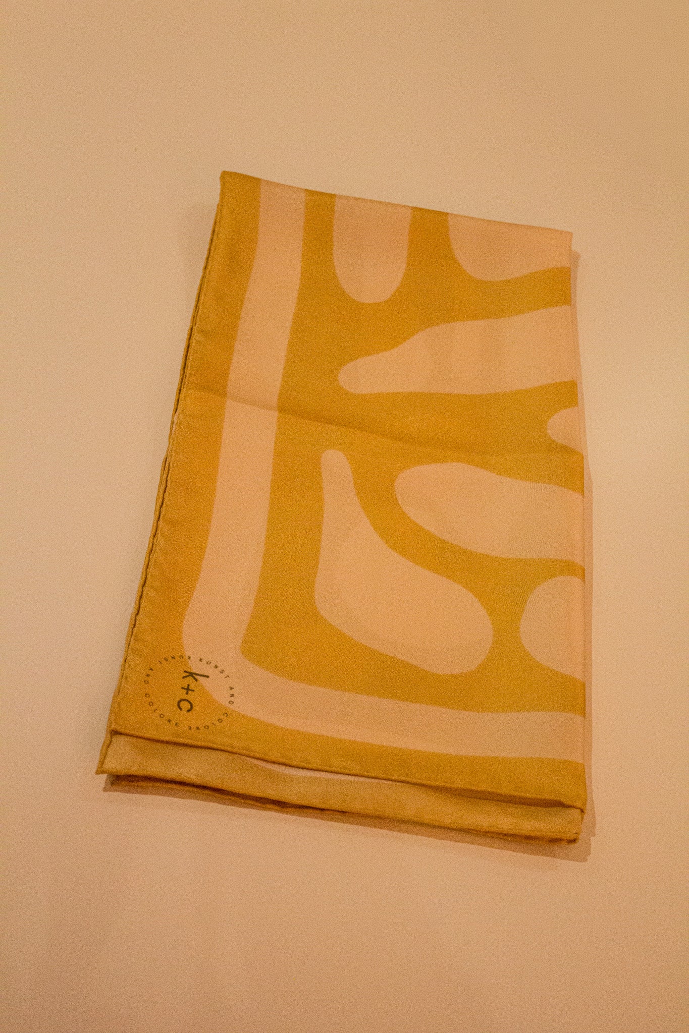 Crazy Pave In Butter by Kunst & Colore, 87cm Silk Scarf