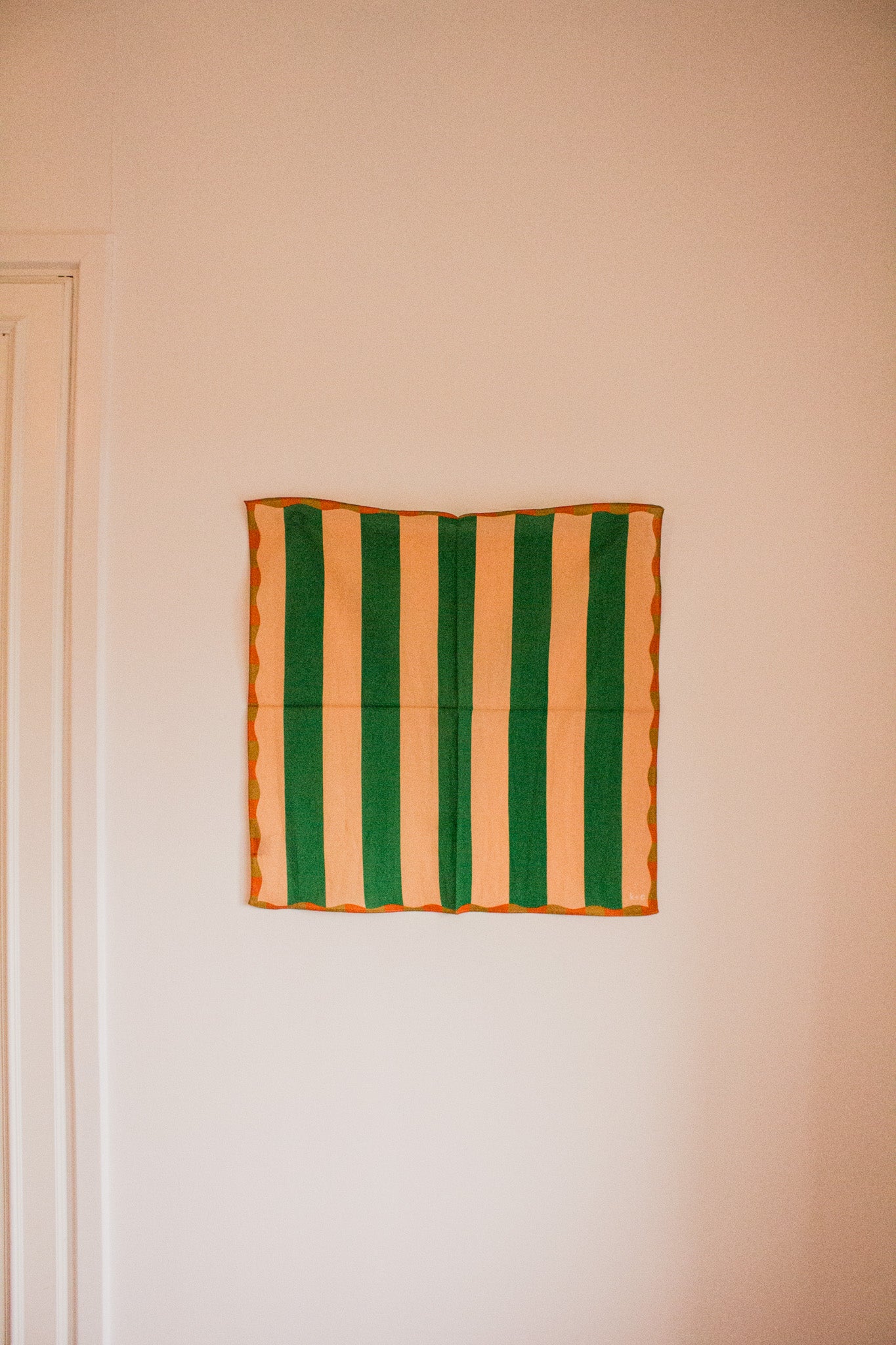 Cotton Bandana Scarf 50cm Square, Verdant Green By Kunst & Colore