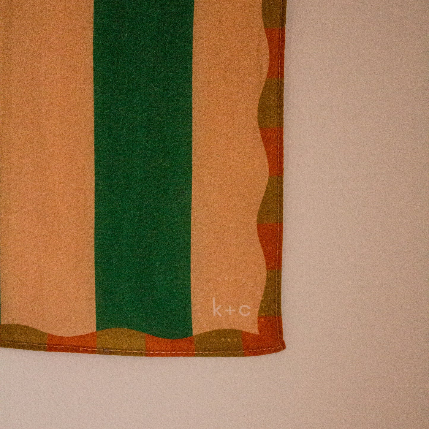 Cotton Bandana Scarf 50cm Square, Verdant Green By Kunst & Colore