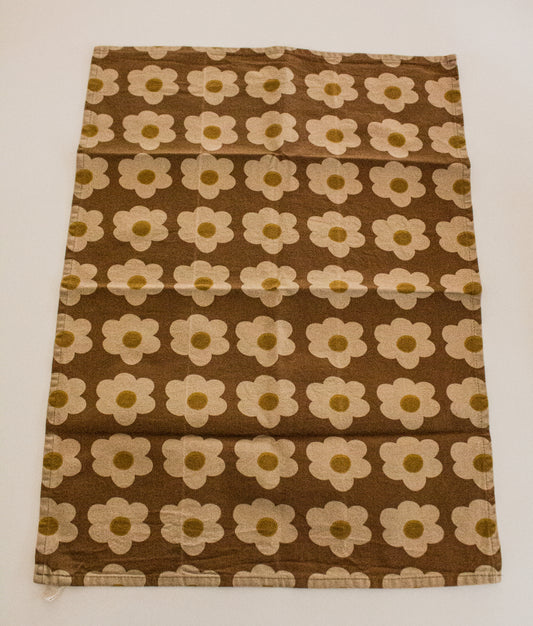 Daisy Brown Organic Cotton Tea Towel 65x45cm - Pre Order