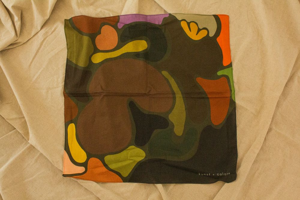 Cotton Bandana Scarf 50cm Square, Olaf & Olive By Kunst & Colore