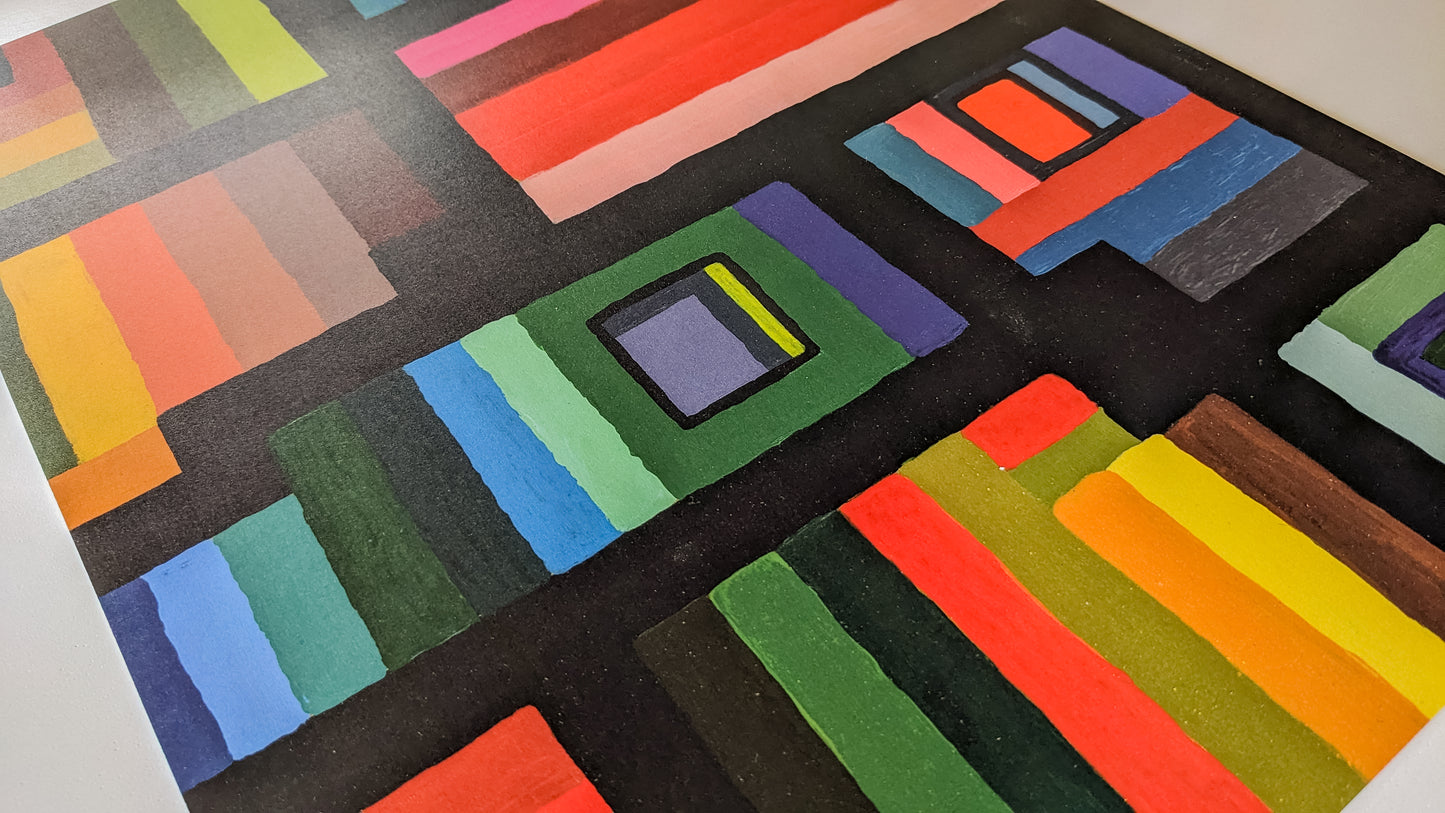 Abstract Art Print, 16x12", 'Out The Window' by Kunst & Colore