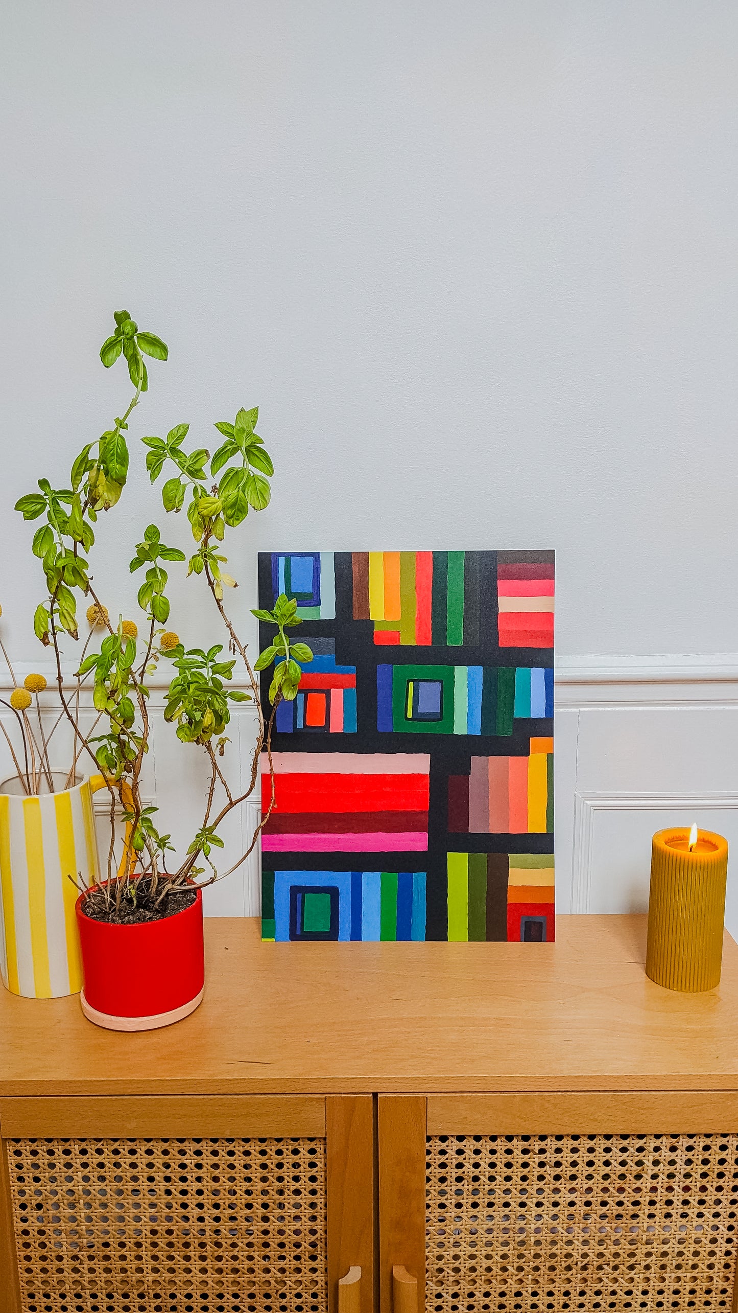 Abstract Art Print, 16x12", 'Out The Window' by Kunst & Colore