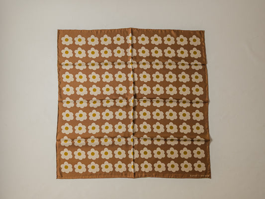 Daisy Brown by Kunst & Colore, 90cm Silk Scarf