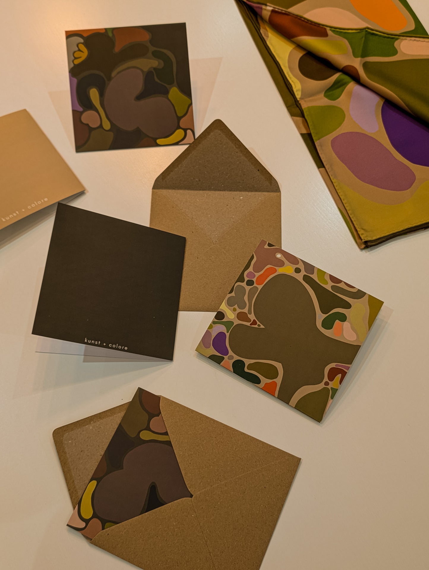 Greetings Card, Blank in 'Eat Your Greens' Print by Kunst & Colore