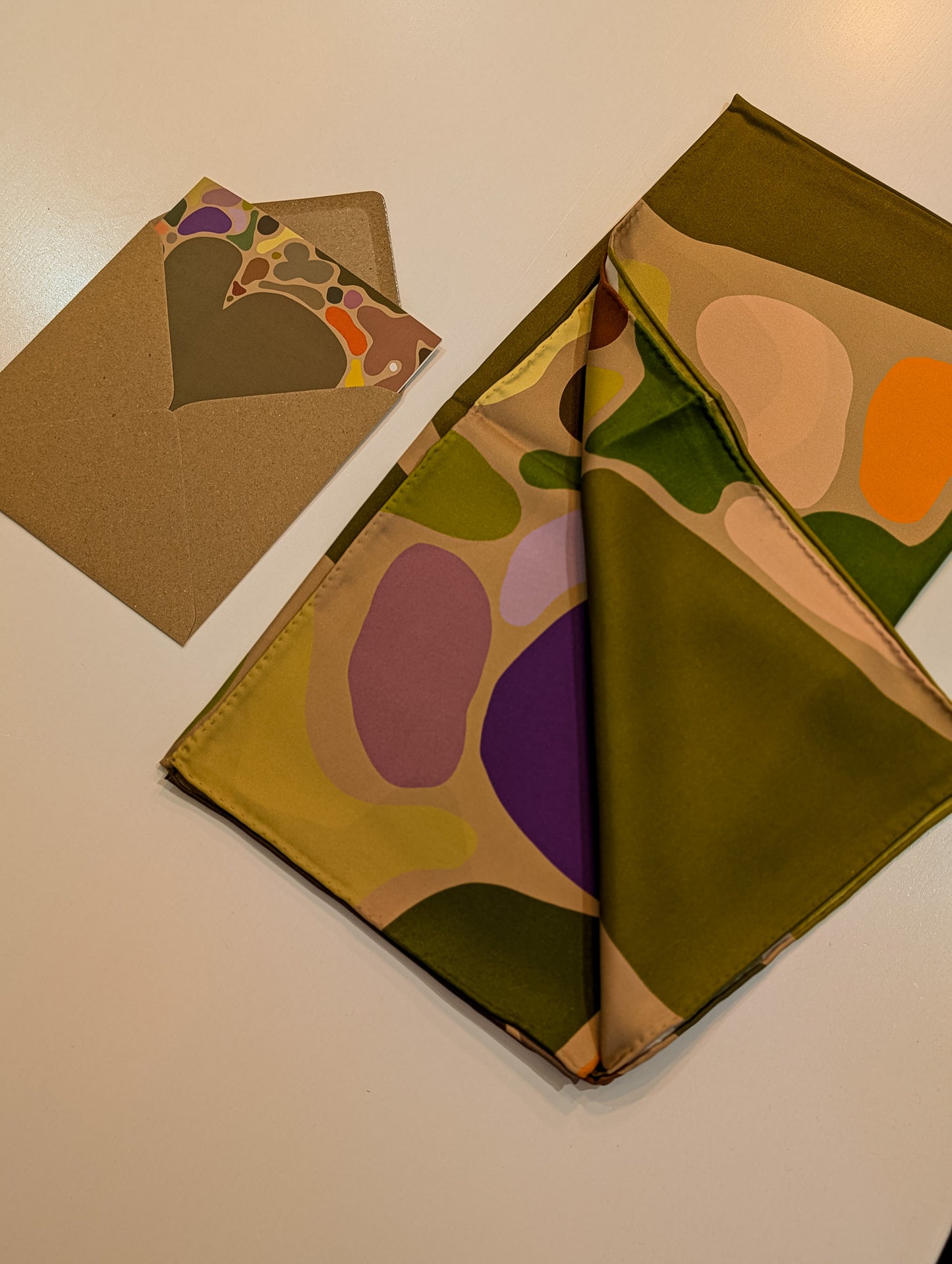 Greetings Card, Blank in 'Eat Your Greens' Print by Kunst & Colore