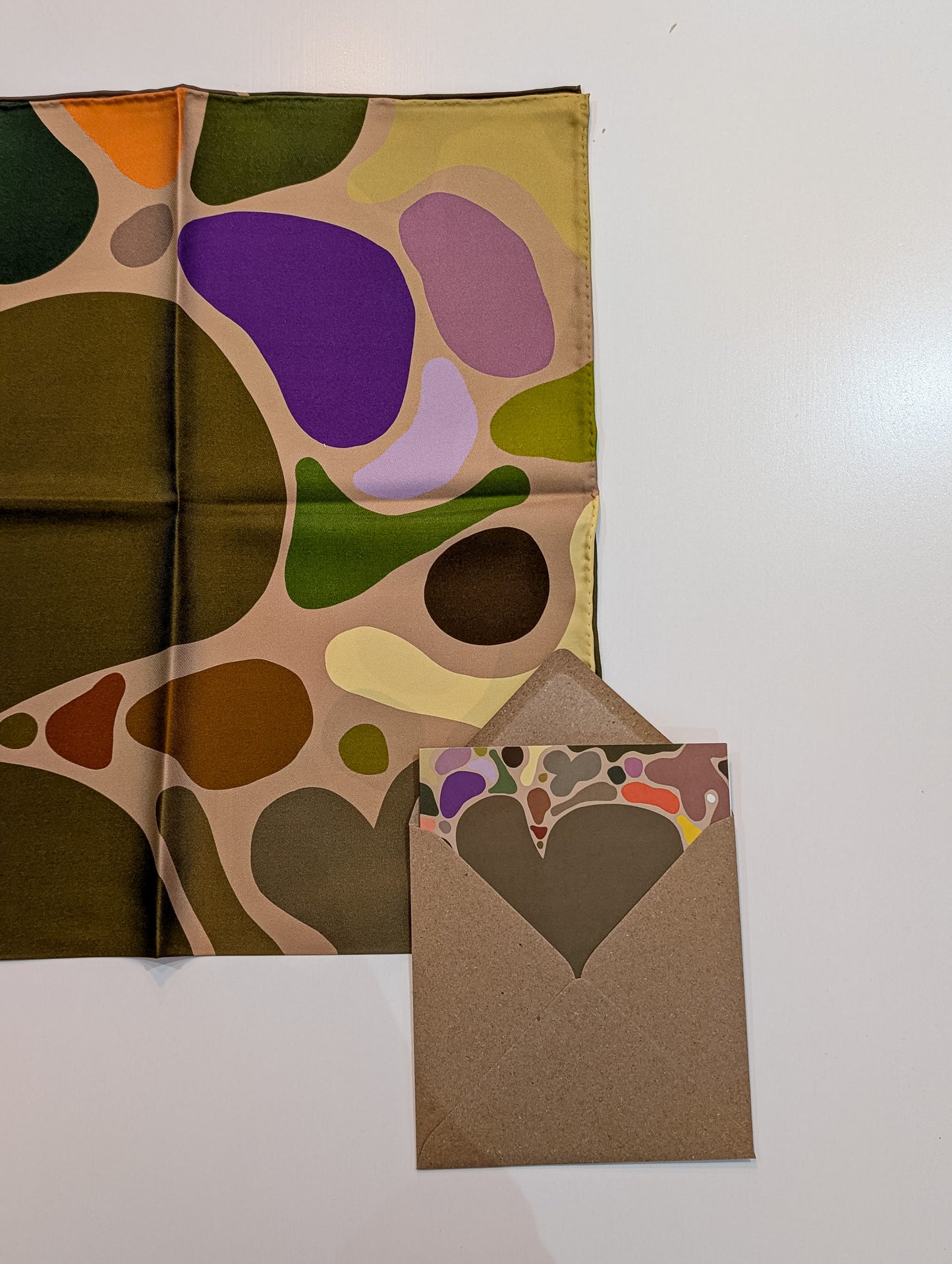 Greetings Card, Blank in 'Eat Your Greens' Print by Kunst & Colore