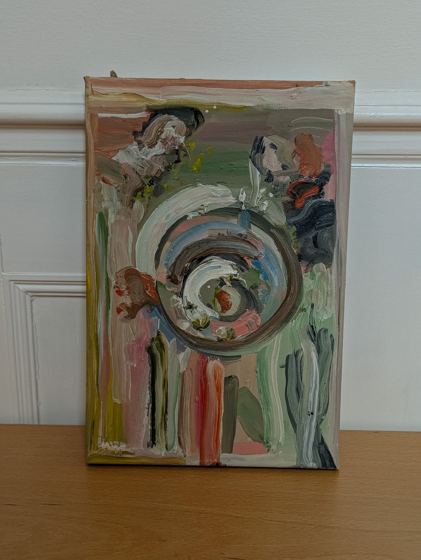 Palette Leftovers by Kunst & Colore 20x30cm Oil On Canvas, Abstract Original