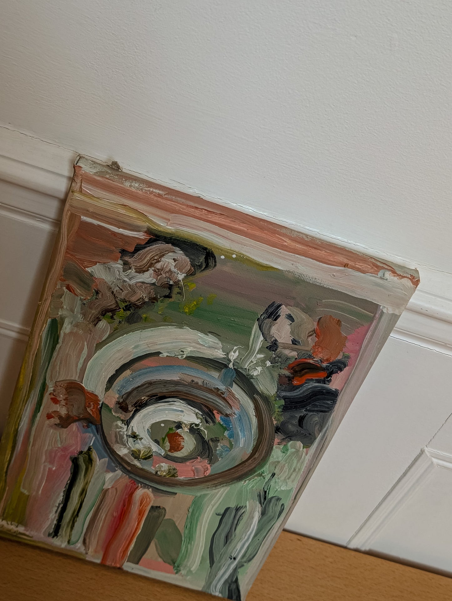 Palette Leftovers by Kunst & Colore 20x30cm Oil On Canvas, Abstract Original