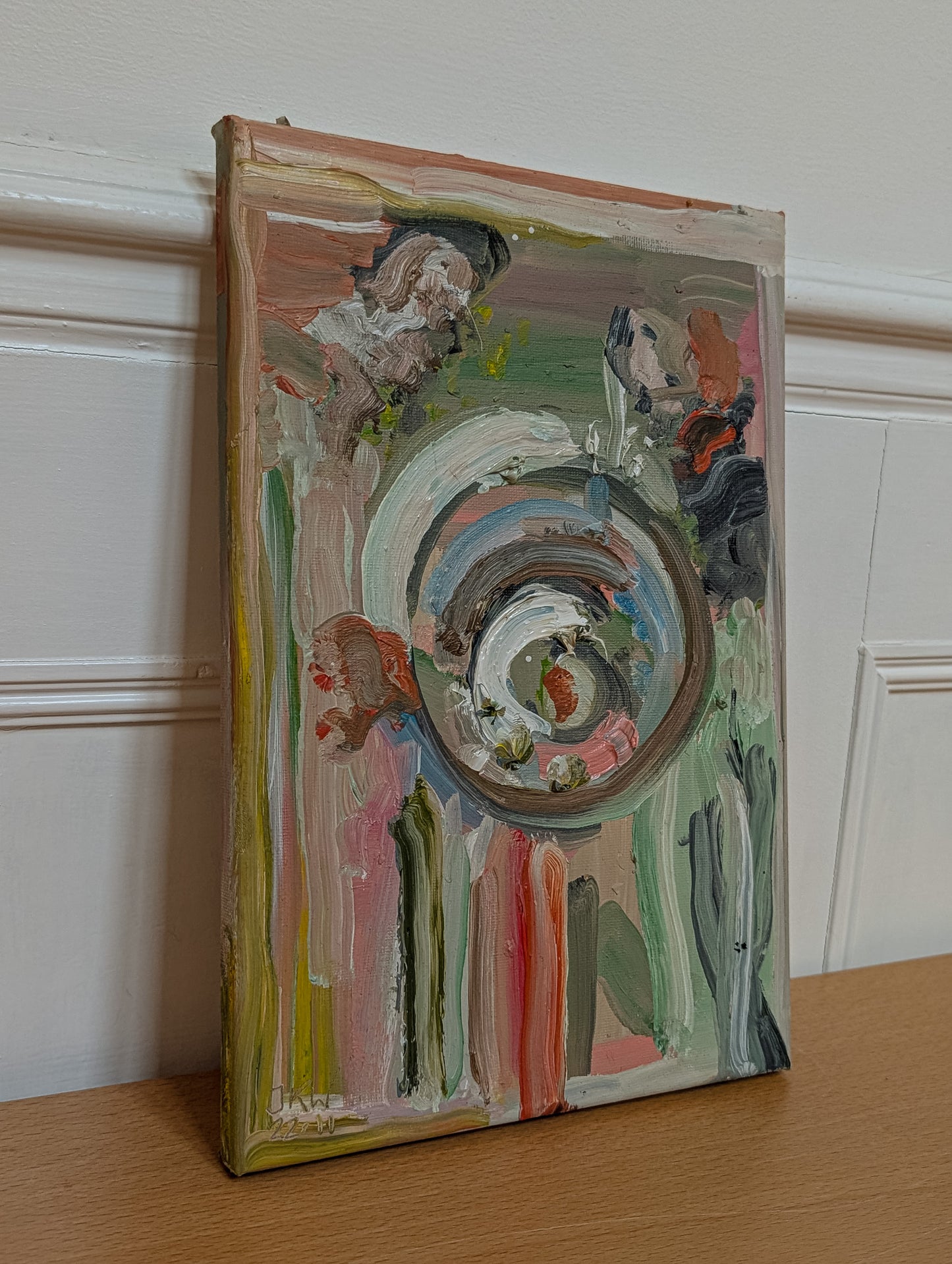 Palette Leftovers by Kunst & Colore 20x30cm Oil On Canvas, Abstract Original