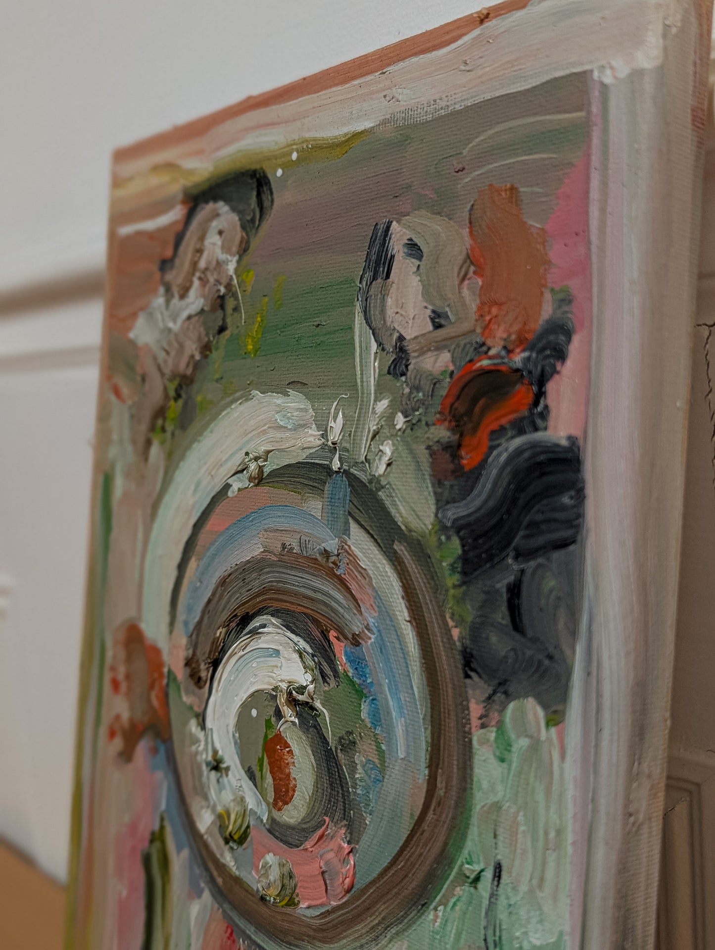 Palette Leftovers by Kunst & Colore 20x30cm Oil On Canvas, Abstract Original