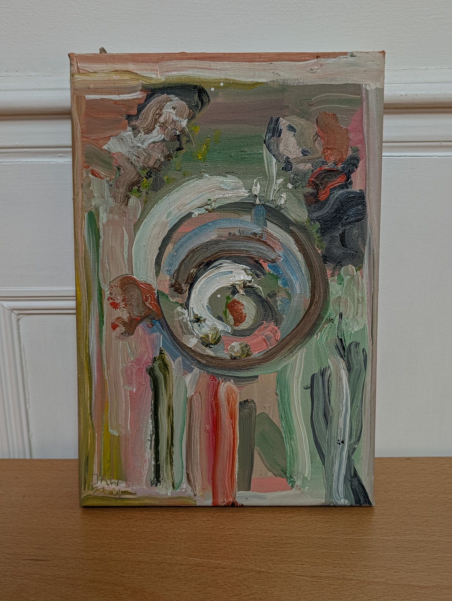 Palette Leftovers by Kunst & Colore 20x30cm Oil On Canvas, Abstract Original