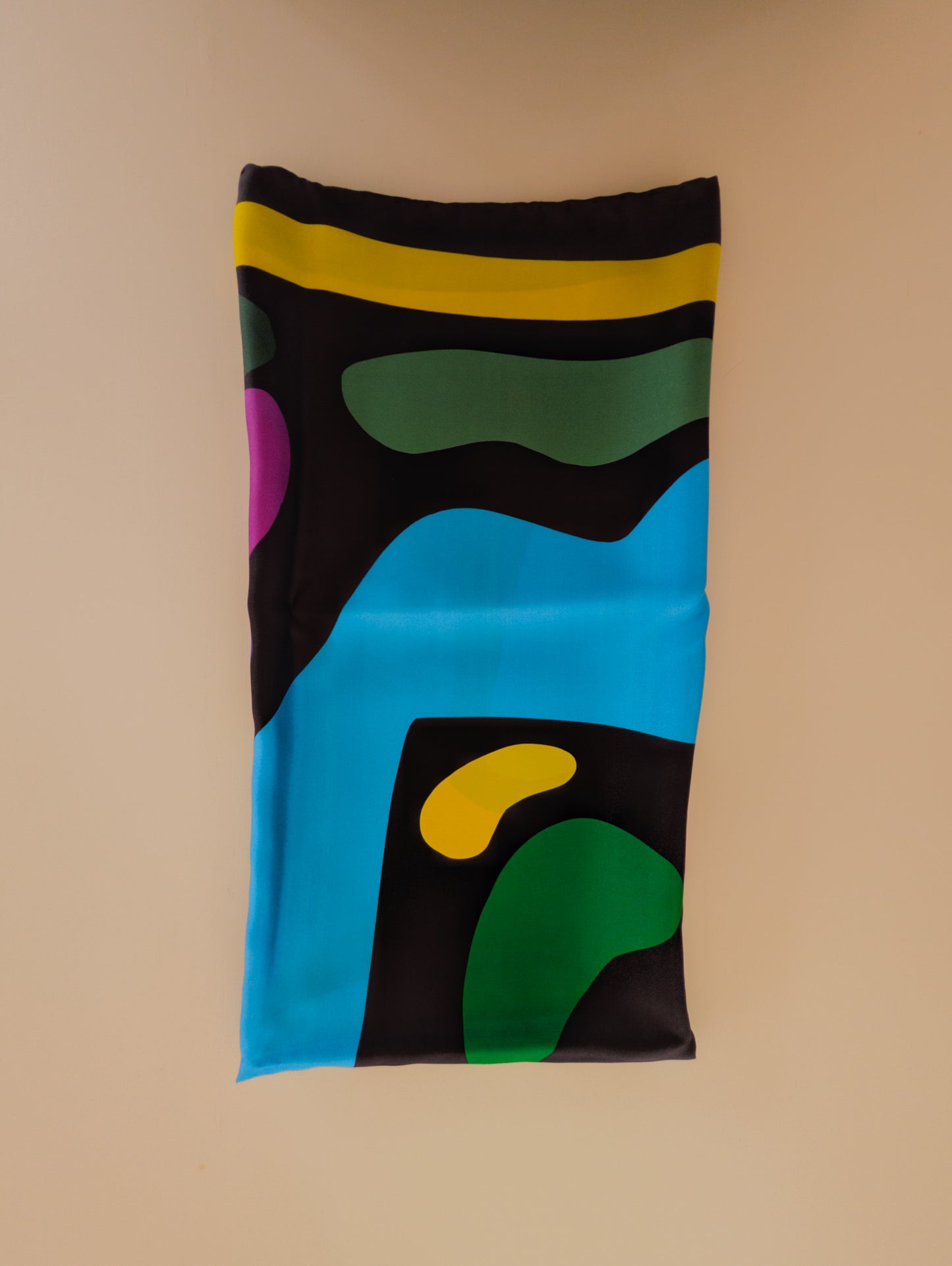 Crazy Pave In Citron by Kunst & Colore, 90cm Silk Scarf
