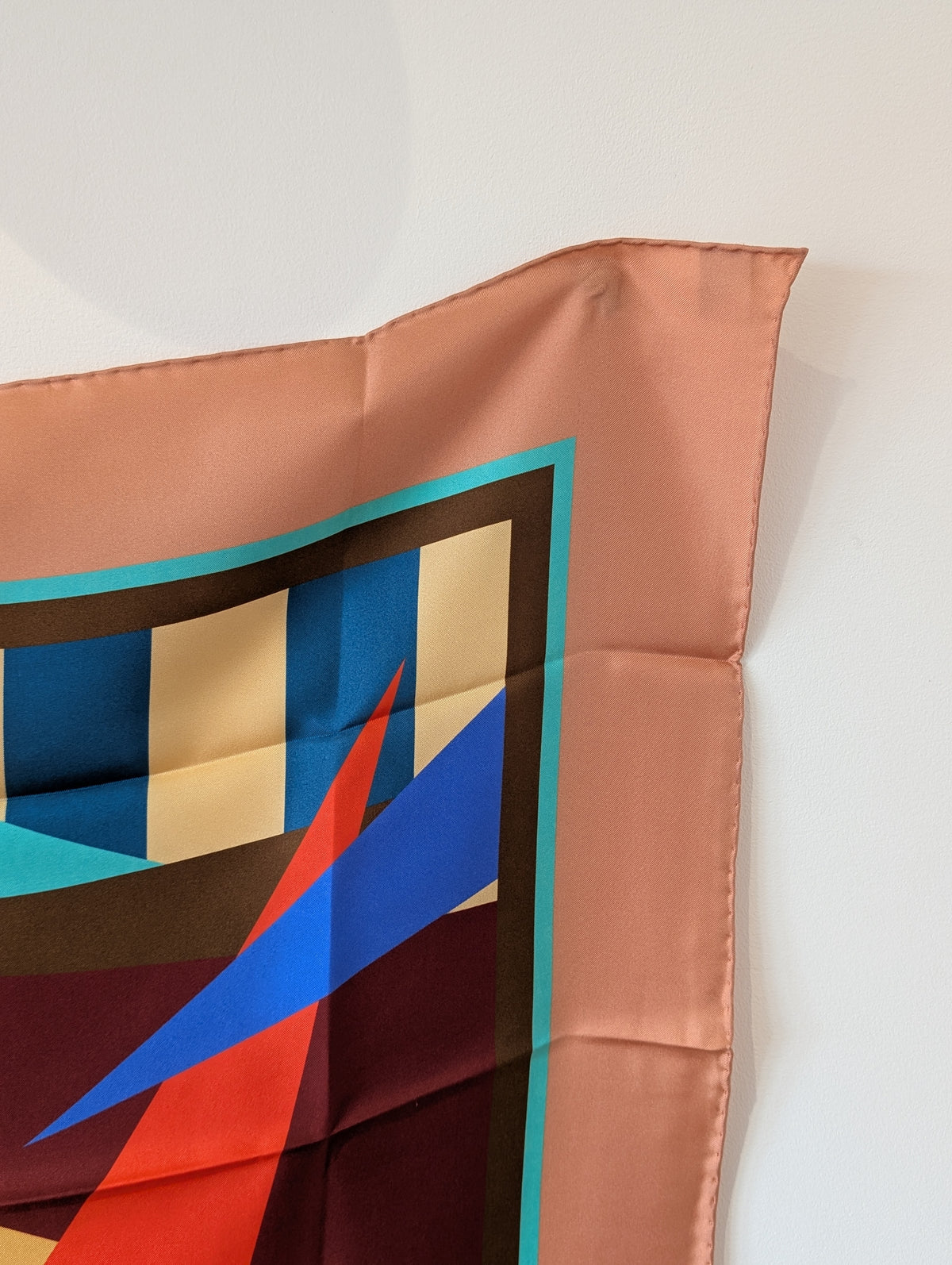 Tessa Framed Rose by Kunst & Colore, 65cm Silk Scarf