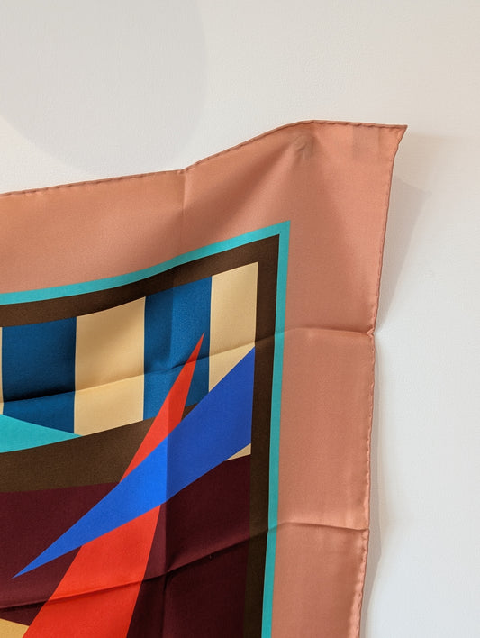 Tessa Framed Rose by Kunst & Colore, 65cm Silk Scarf