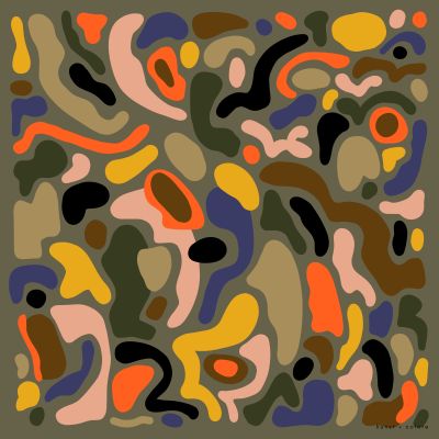 Pimlico by Kunst & Colore, 90cm Silk Scarf