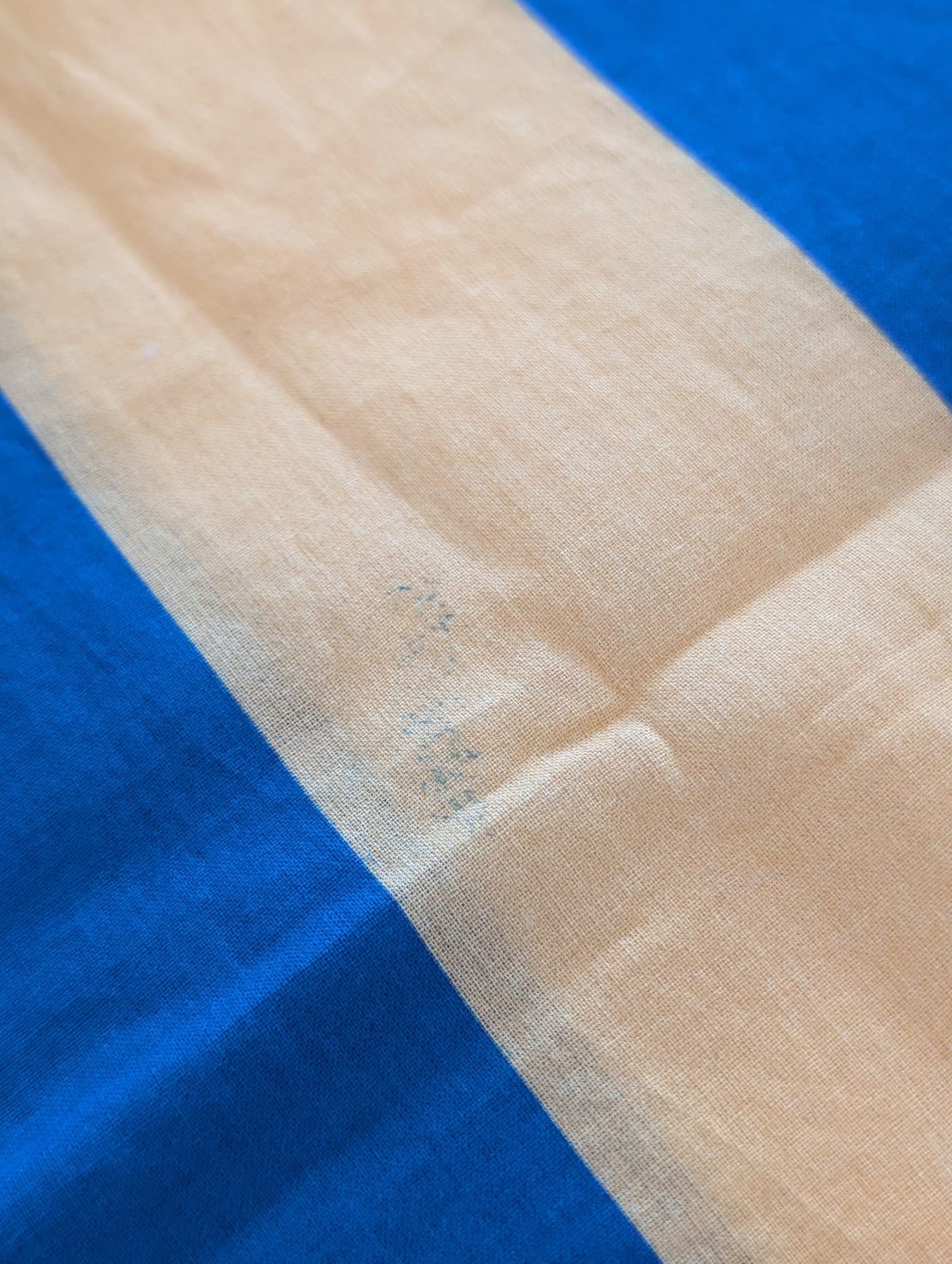 Print Defect - Cotton Bandana Scarf 70 cm Square, Tessa Ultramarine By Kunst & Colore