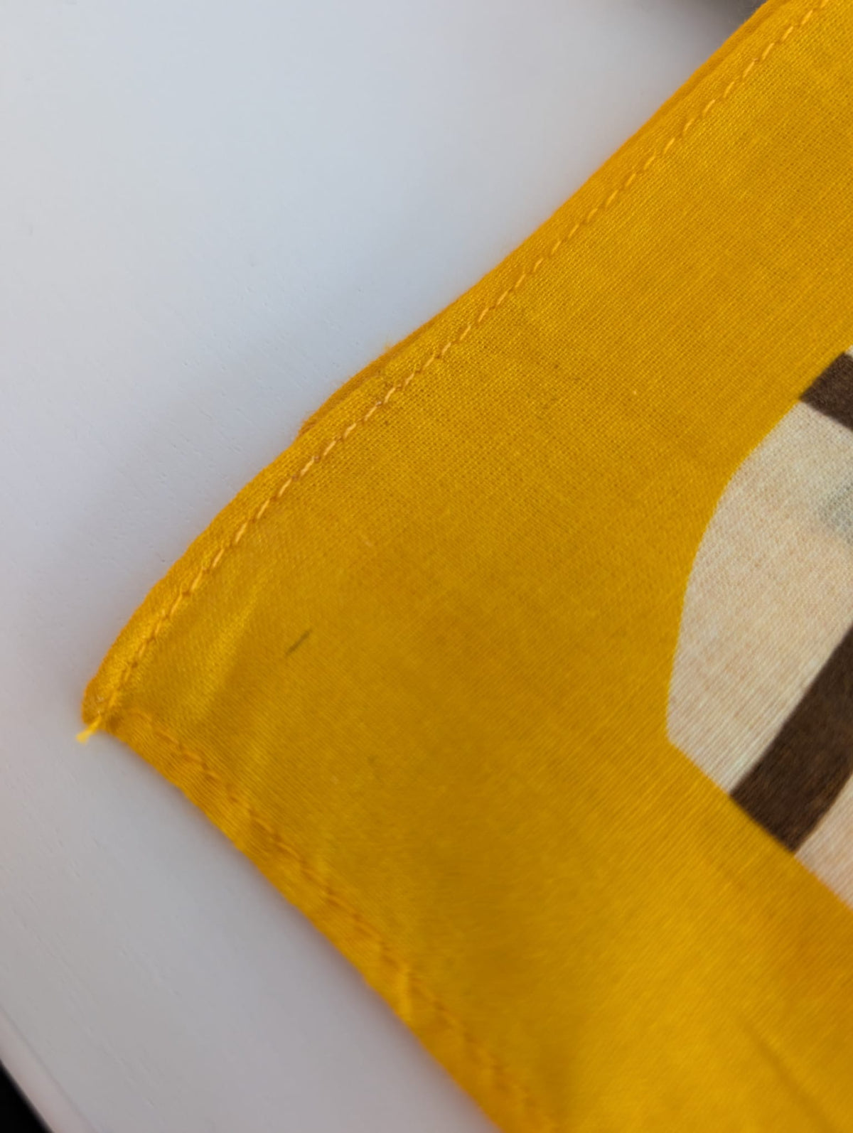 Imperfect Cotton Bandana Scarf 50cm Square, Side Salad By Kunst & Colore